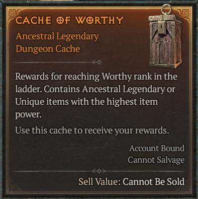 Diablo 4 Gauntlet Cache of the Worthy